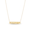 Thumbnail Image 0 of Italia D'Oro Small Bar Chain Necklace 14K Yellow Gold 18"