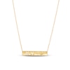 Thumbnail Image 1 of Italia D'Oro Small Bar Chain Necklace 14K Yellow Gold 18"