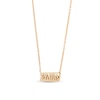 Thumbnail Image 1 of Italia D'Oro Small Bar Chain Necklace 14K Yellow Gold 18"