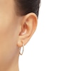 Thumbnail Image 1 of Diamond-Cut Round Tube Hoop Earrings 10K Yellow Gold 24mm
