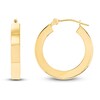 Thumbnail Image 1 of Square Tube Hoop Earrings 14K Yellow Gold 20mm
