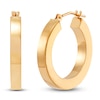 Thumbnail Image 2 of Square Tube Hoop Earrings 14K Yellow Gold 20mm