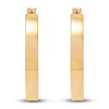 Thumbnail Image 3 of Square Tube Hoop Earrings 14K Yellow Gold 20mm