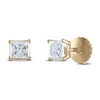 Thumbnail Image 1 of Diamond Solitaire Stud Earrings 1/2 ct tw Princess 14K Yellow Gold (I1/I)