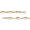 Thumbnail Image 3 of Italia D'Oro Elongated Link Bracelet 14K Yellow Gold 7.5"