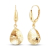 Thumbnail Image 0 of Italia D'Oro Honeycomb Dangle Earrings 14K Yellow Gold
