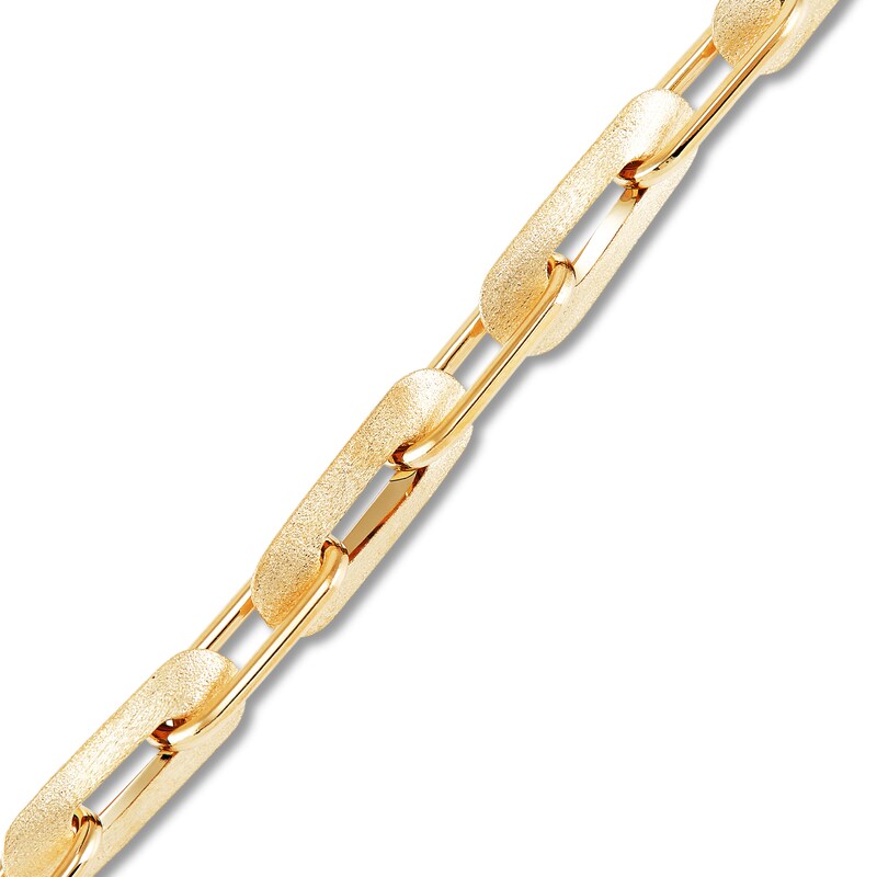 Italia D'Oro Polished Oval Link Bracelet 14K Yellow Gold 7.5"