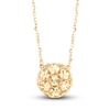 Thumbnail Image 0 of Italia D'Oro Round Bead Pendant Necklace 14K Yellow Gold 16"