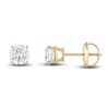 Thumbnail Image 1 of Certified Diamond Solitaire Stud Earrings 1-1/4 ct tw Round 14K Yellow Gold (I1/I)