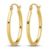 Thumbnail Image 0 of Hollow Oval Hoop Earrings 10K Yellow Gold