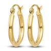 Thumbnail Image 1 of Tube Hoop Earrings 10K Yellow Gold 15.03mm