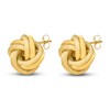Thumbnail Image 0 of Textured Love Knot Earrings 14K Yellow Gold