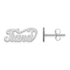 Thumbnail Image 1 of Name Plate Post Earrings 14K White Gold