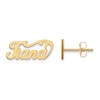 Thumbnail Image 0 of Name Plate Post Earrings 14K Yellow Gold