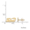 Thumbnail Image 2 of Name Plate Post Earrings 14K Yellow Gold