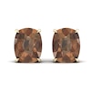 Thumbnail Image 0 of Natural Smoky Quartz Solitaire Earrings 14K Yellow Gold