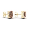 Thumbnail Image 3 of Natural Smoky Quartz Solitaire Earrings 14K Yellow Gold
