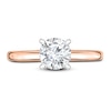 Thumbnail Image 3 of Diamond Solitaire Engagement Ring 1/2 ct tw Round 14K Rose Gold (I2/I)