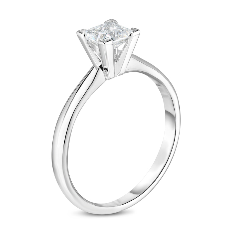 Main Image 2 of Diamond Solitaire Engagement Ring 1/4 ct tw Princess 14K White Gold (I2/I)