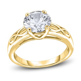 Diamond Solitaire Infinity Engagement Ring 1-1/2 ct tw Round 14K Yellow Gold (I2/I)