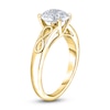 Thumbnail Image 1 of Diamond Solitaire Infinity Engagement Ring 1-1/2 ct tw Round 14K Yellow Gold (I2/I)