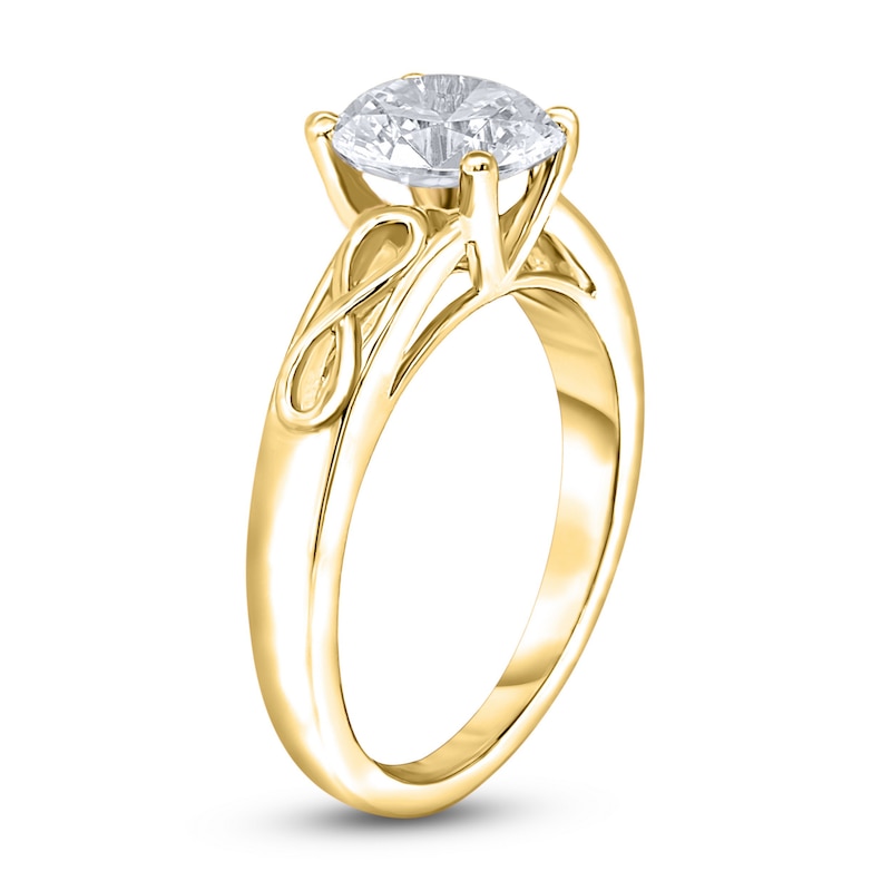 Diamond Solitaire Infinity Engagement Ring 1-1/2 ct tw Round 14K Yellow Gold (I2/I)