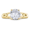 Thumbnail Image 3 of Diamond Solitaire Infinity Engagement Ring 1-1/2 ct tw Round 14K Yellow Gold (I2/I)
