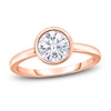 Thumbnail Image 1 of Diamond Solitaire Engagement Ring 3/4 ct tw Bezel-Set Round 14K Rose Gold (I2/I)
