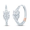 Thumbnail Image 0 of Pnina Tornai Diamond Hoop Earrings 1-5/8 ct tw Round/Pear 14K White Gold