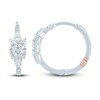 Thumbnail Image 1 of Pnina Tornai Diamond Hoop Earrings 1-5/8 ct tw Round/Pear 14K White Gold