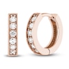 Thumbnail Image 0 of Diamond Huggie Earrings 1/8 ct tw Round 14K Rose Gold 10mm