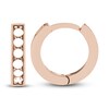 Thumbnail Image 1 of Diamond Huggie Earrings 1/8 ct tw Round 14K Rose Gold 10mm