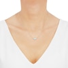 Thumbnail Image 2 of Italia D'Oro Solid Circle Bead Necklace Blue Enamel 14K Yellow Gold 16"