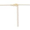 Thumbnail Image 2 of Italia D'Oro Solid Circle Bead Necklace Blue Enamel 14K Yellow Gold 16"