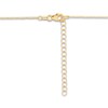 Thumbnail Image 3 of Italia D'Oro Solid Circle Bead Necklace Blue Enamel 14K Yellow Gold 16"