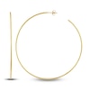Thumbnail Image 2 of Round Wire Hoop Earrings 14K Yellow Gold 75mm