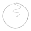 Thumbnail Image 1 of Solid Valentino Chain Choker 14K White Gold 11.5" Adj.