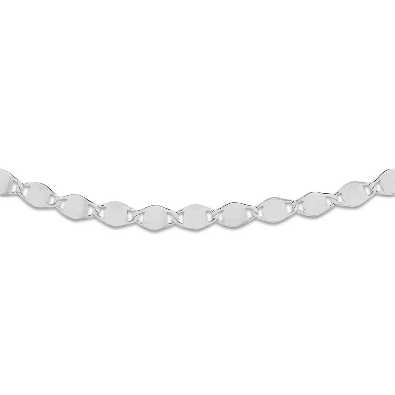 Main Image 2 of Solid Valentino Chain Choker 14K White Gold 11.5" Adj.