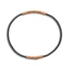 Marco Dal Maso Men's Ultrafine Bracelet Sterling Silver/18K Rose Gold-Plated 8"