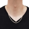 Thumbnail Image 3 of LUSSO by Italia D'Oro Popcorn Chain Necklace 14K Yellow Gold 24" 3mm
