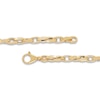 Thumbnail Image 2 of LUSSO by Italia D'Oro Men's Oval Rolo Chain Necklace 14K Yellow Gold 22" 4.5mm