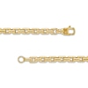 Thumbnail Image 2 of LUSSO by Italia D'Oro Men's Square Link Chain Necklace 14K Yellow Gold 22" 6mm