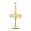 Thumbnail Image 0 of LUSSO by Italia D'Oro Men's Cross Charm 14K Yellow Gold
