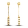 Thumbnail Image 1 of Italia D'Oro Bar Dangle Earrings 14K Yellow Gold