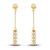 Thumbnail Image 0 of Italia D'Oro Bar Dangle Earrings 14K Yellow Gold