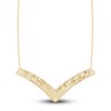 Thumbnail Image 0 of Italia D'Oro Arrow Necklace 14K Yellow Gold 16.5"