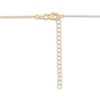 Thumbnail Image 3 of Italia D'Oro Curved Double Cross Pendant Necklace 14K Yellow Gold 16.5&quot;