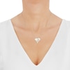 Thumbnail Image 1 of Italia D'Oro Heart Pendant Necklace 14K Yellow Gold 17.5"