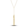 Thumbnail Image 1 of Italia D'Oro Lariat Bar Drop Pendant Necklace 14K Yellow Gold 17.5"