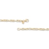 Thumbnail Image 2 of LUSSO by Italia D'Oro Men's Nugget Link Chain Necklace 14K Yellow Gold 22" 3.7mm
